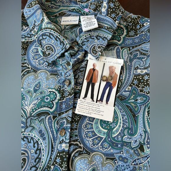 WHITE STAG women's long sleeve blouse size XL - Picture 4 of 5